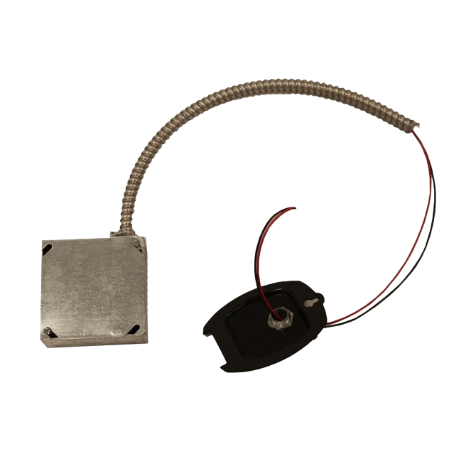 Junction box with hardwire lead and flex conduit