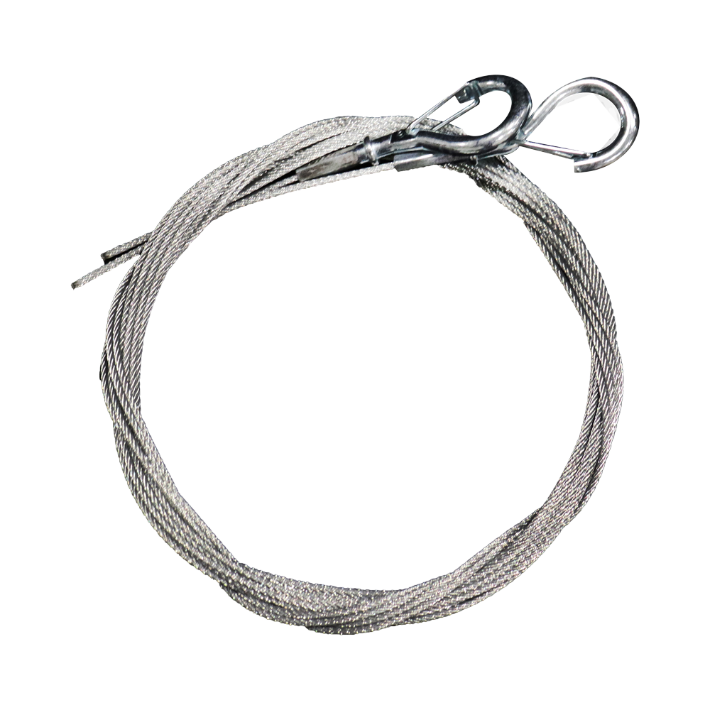 10' Heavy-Duty Hanging Cable with Carabiner and Gripple Clamp, PAIR