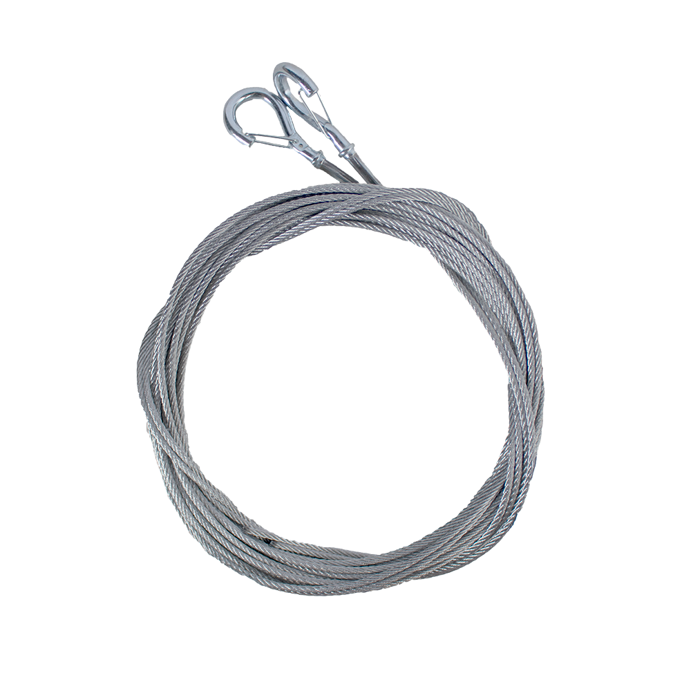 50' Heavy-Duty Hanging Cable with Carabiner and Gripple Clamp, PAIR