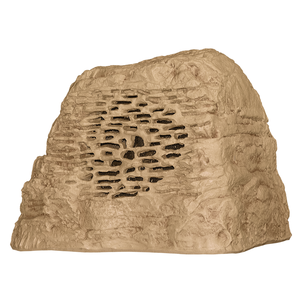 8" 2-way Outdoor Rock Speaker in Sandstone with Transformer