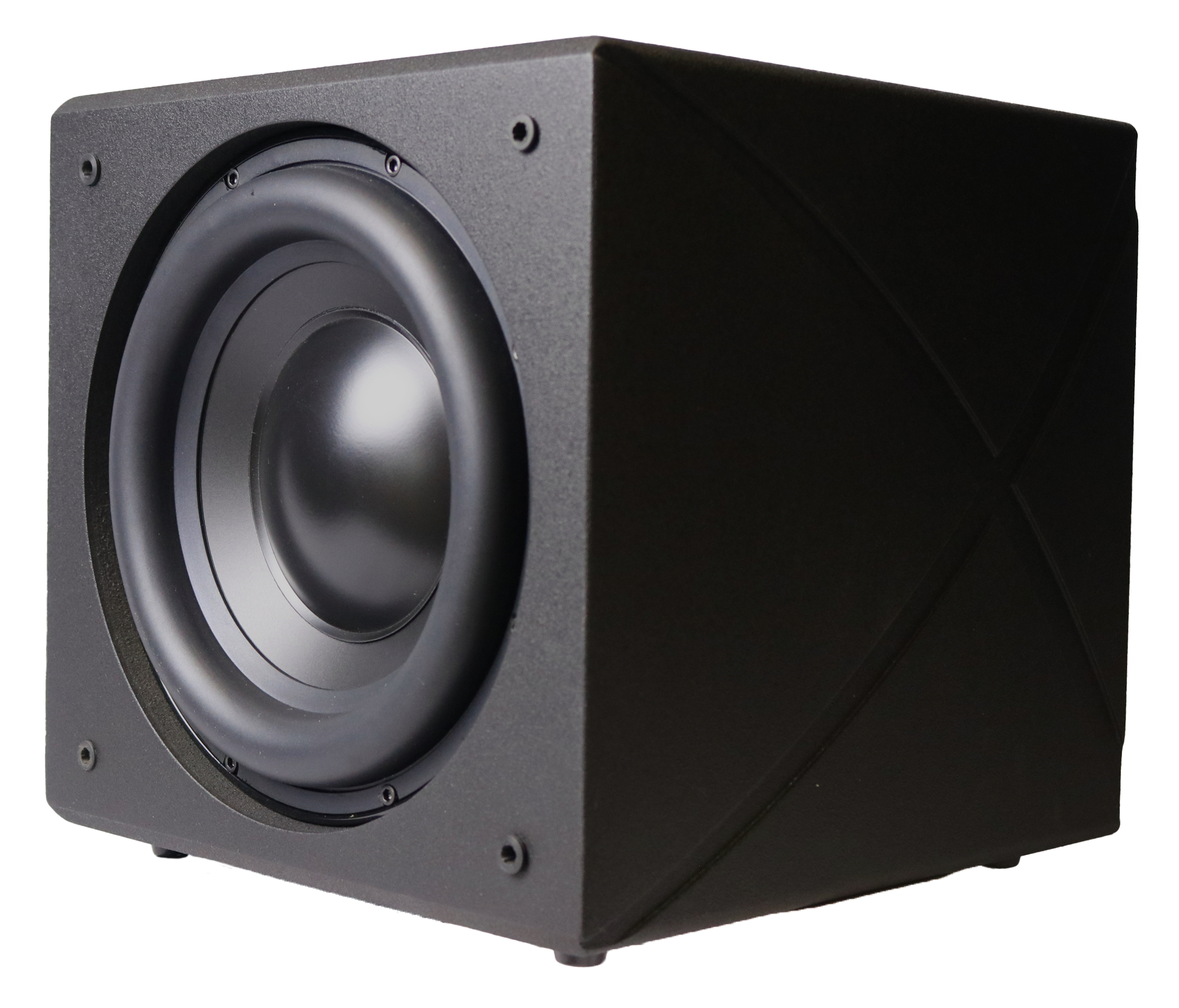 Power Lux PL-10s 10-inch Sealed DSP Subwoofer in Textured Black