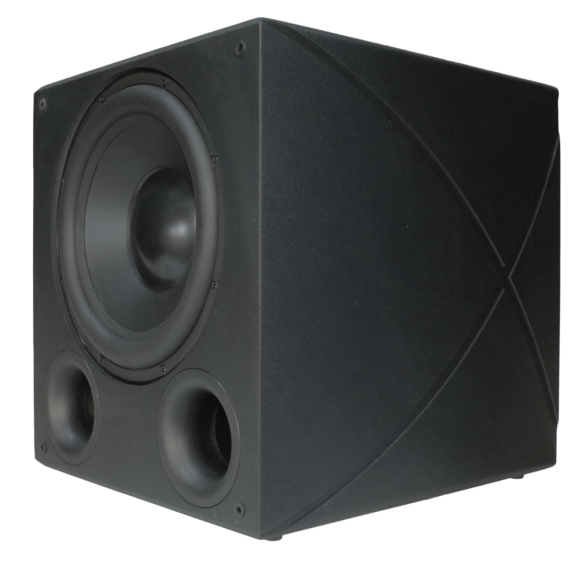 Power Lux PL-12p 12-inch Ported DSP Subwoofer in Textured Black