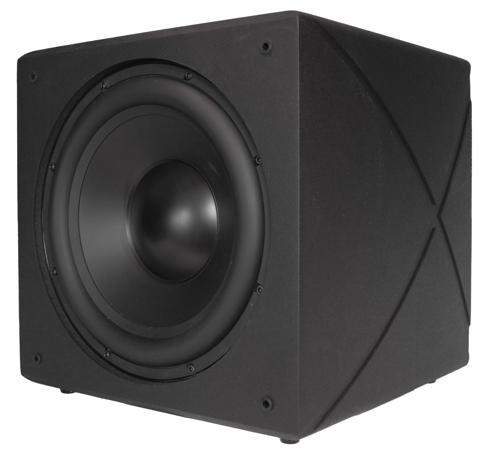 Power Lux PL-12s 12-inch Sealed DSP Subwoofer in Textured Black