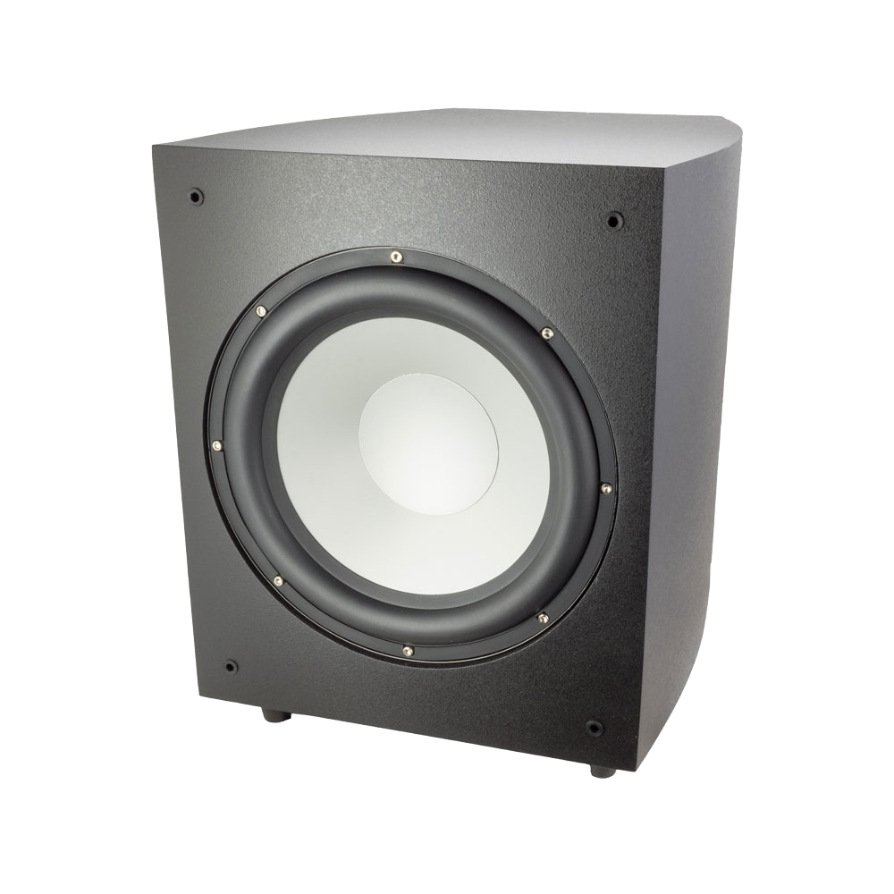12" Subwoofer in Black Ash with a Passive Radiator