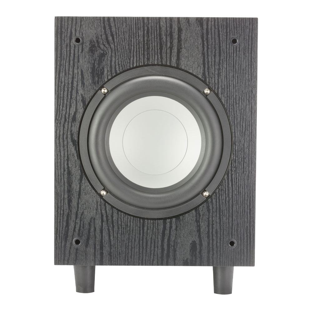 8" Subwoofer in Black Ash with a Passive Radiator