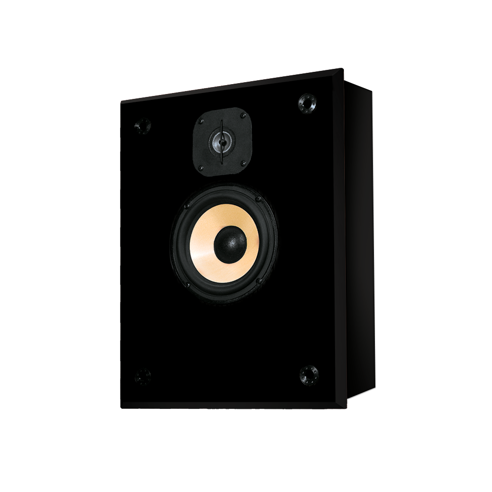 S2 Two-Way Single In-Wall Loudspeaker in Black Gloss