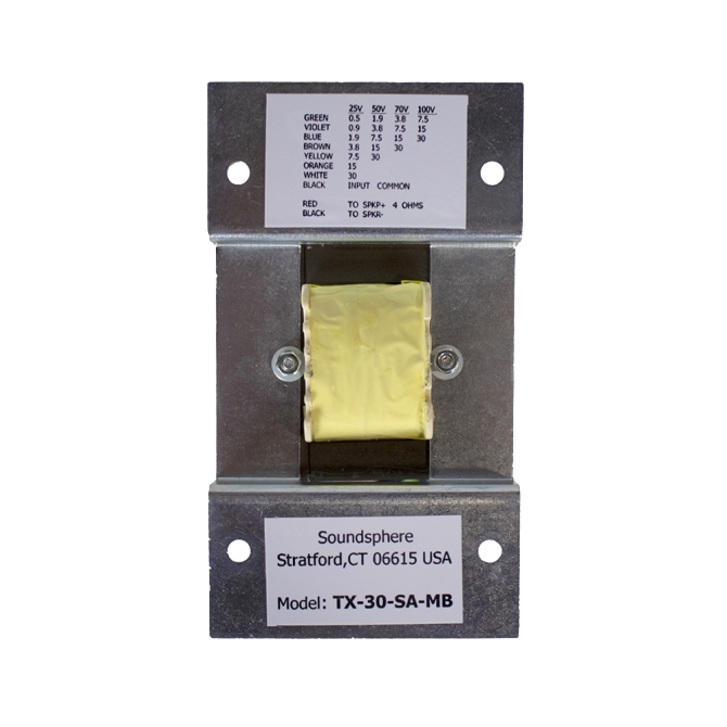 30W transformer with included mounting bracket