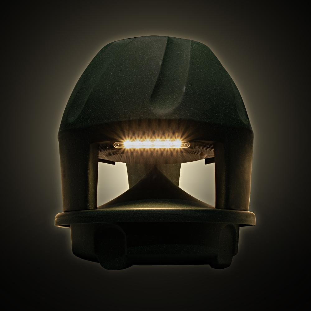 8" 2-way Outdoor XT850 speaker in Green with integrated 12v LEDs